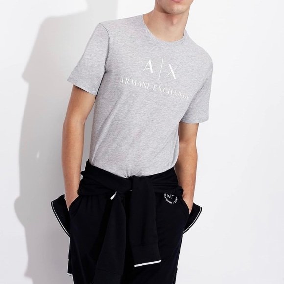 AX Armani Exchange Men's Crew Neck Logo Tee - Picture 2 of 6